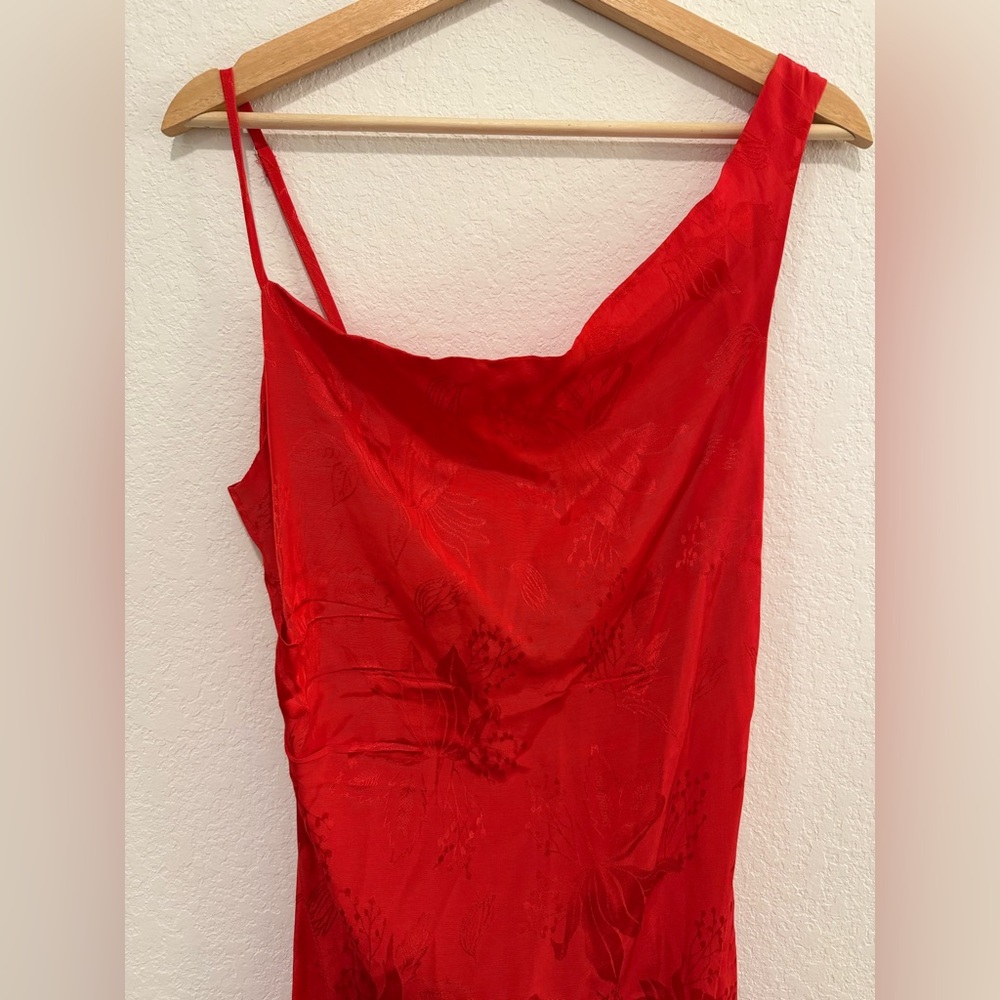 For Love and Lemons Cocktail Dress Red Floral Size Medium - Picture 5 of 8